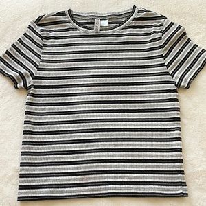 H&M Divided short sleeved striped t-shirt